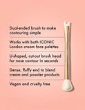 ICONIC London Precision Duo Contour Brush, imported from the UK