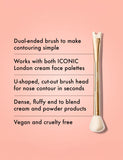 ICONIC London Precision Duo Contour Brush, imported from the UK