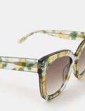 Accessorize oversized square sunglasses with tortoiseshell pattern (British brand)