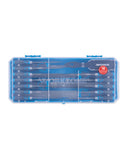 File set with ergonomic handles in storage box, imported from the UK