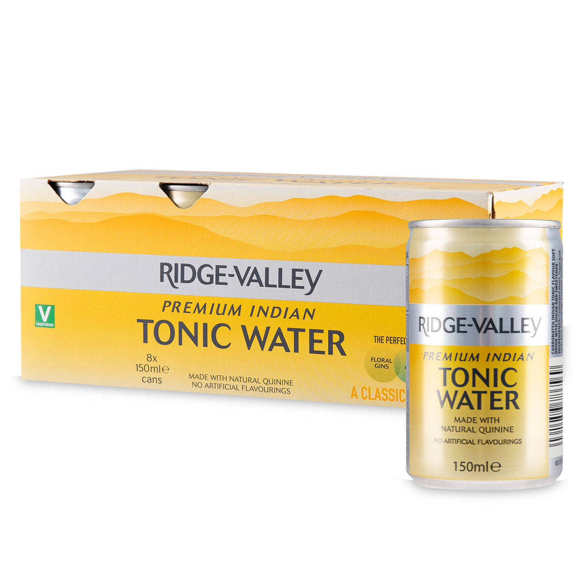Premium Indian tonic water in an 8 pack, UK version