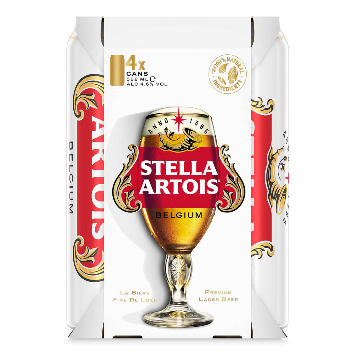 Premium lager 4 pack from the UK - British product