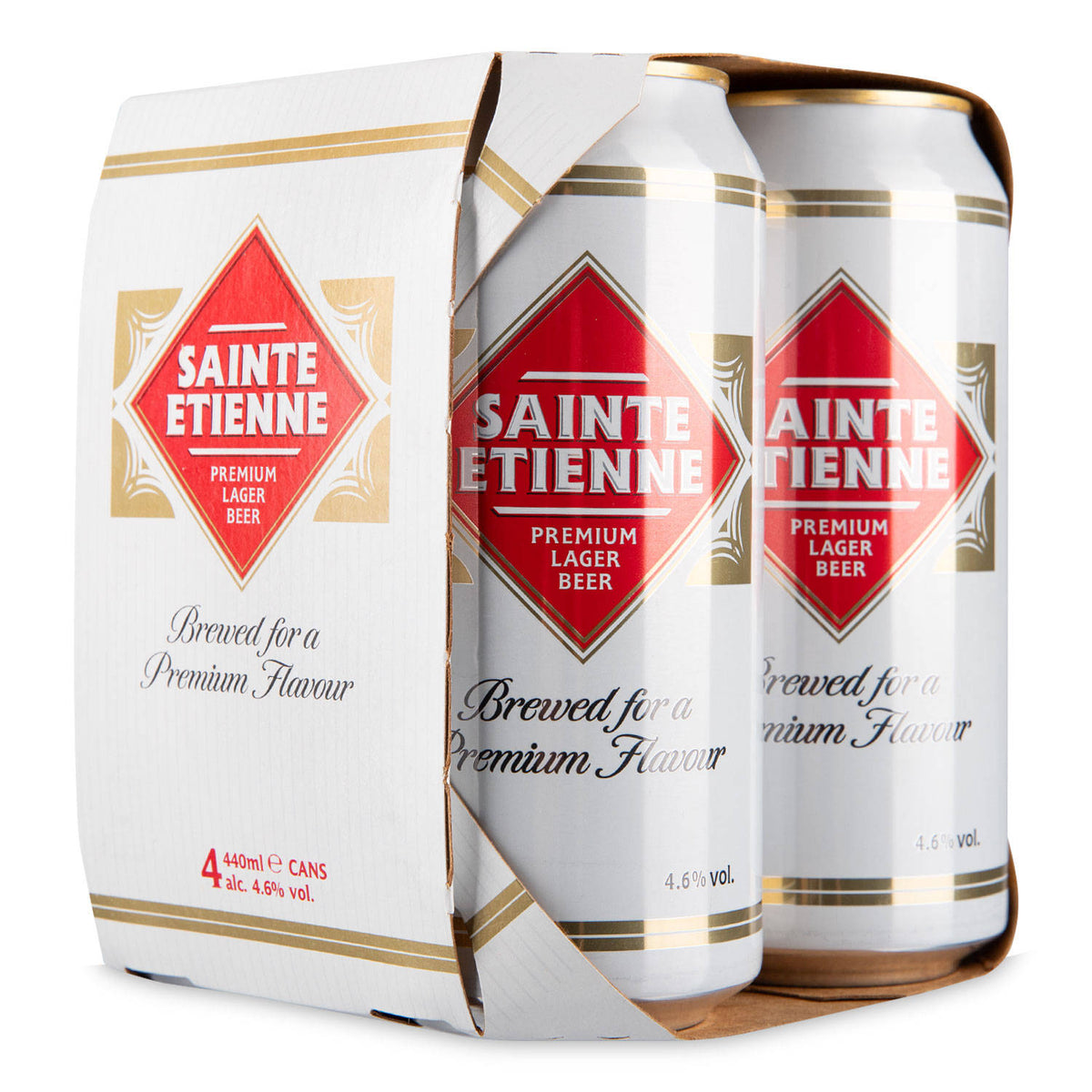 Premium Lager Beer 4 pack, imported from the UK