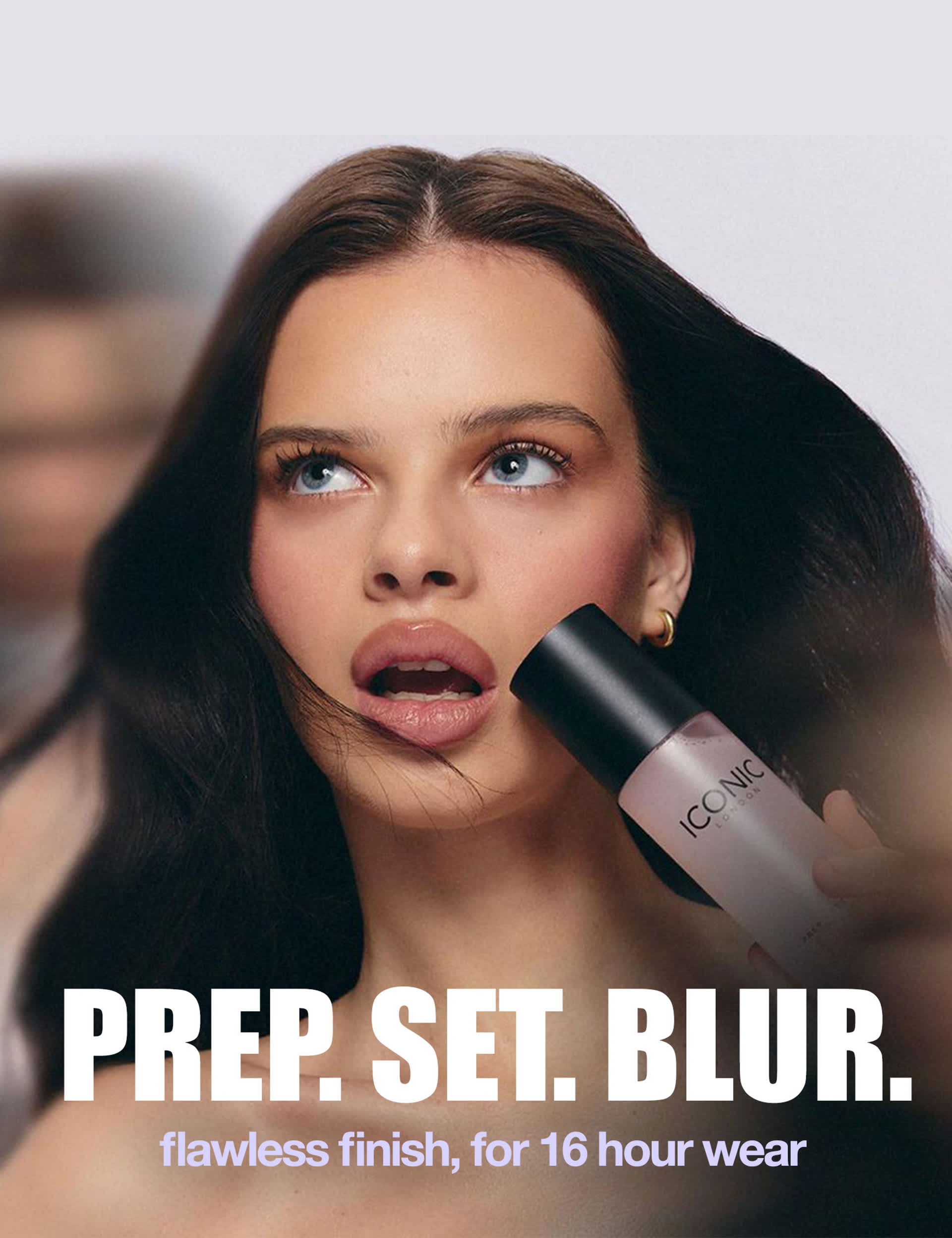 ICONIC London Prep Set Blur setting spray 120ml, imported from the UK
