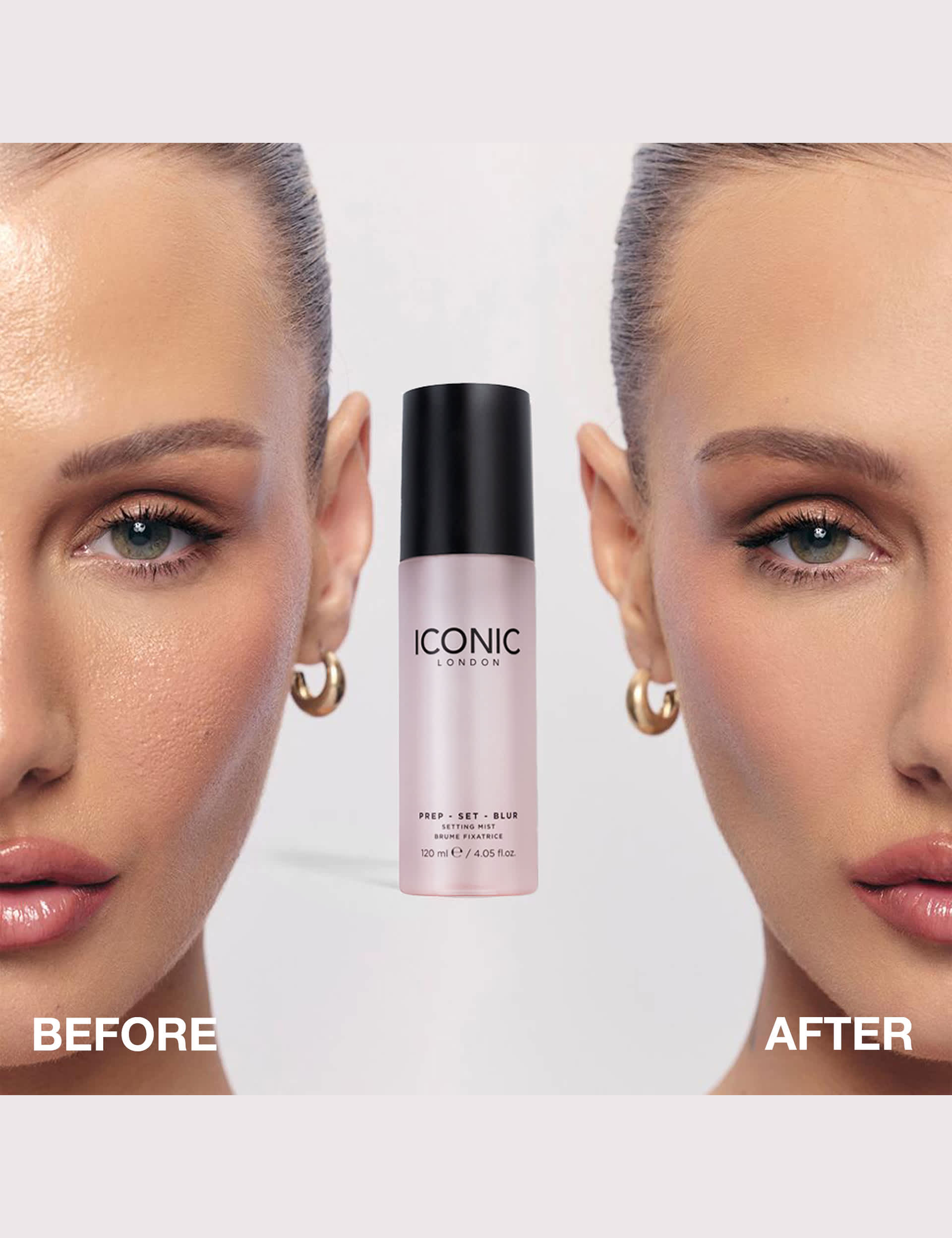 ICONIC London Prep Set Blur setting spray 120ml, imported from the UK