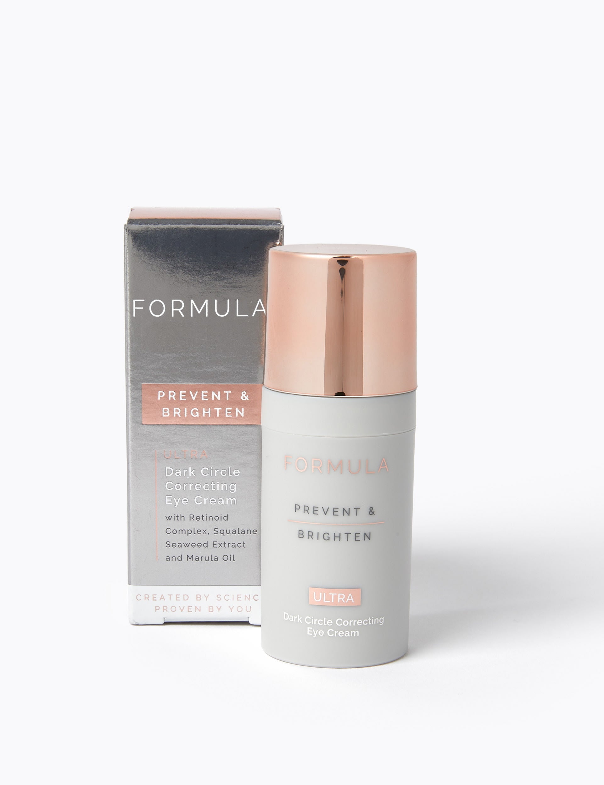 Prevent & Brighten dark circle correcting eye cream 15ml, imported from the UK