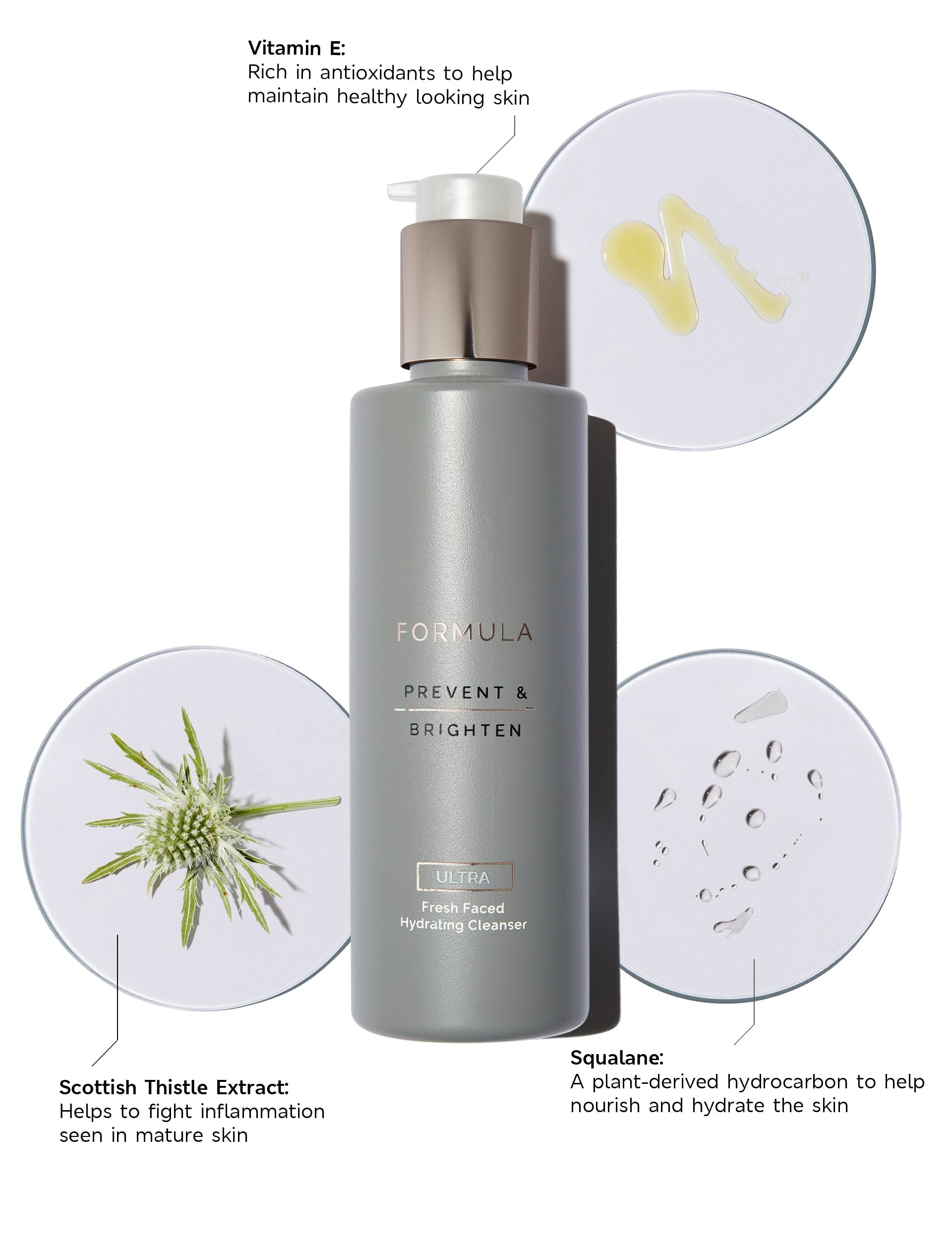 Formula Prevent & Brighten Hydrating Cleanser 190ml, imported from the UK