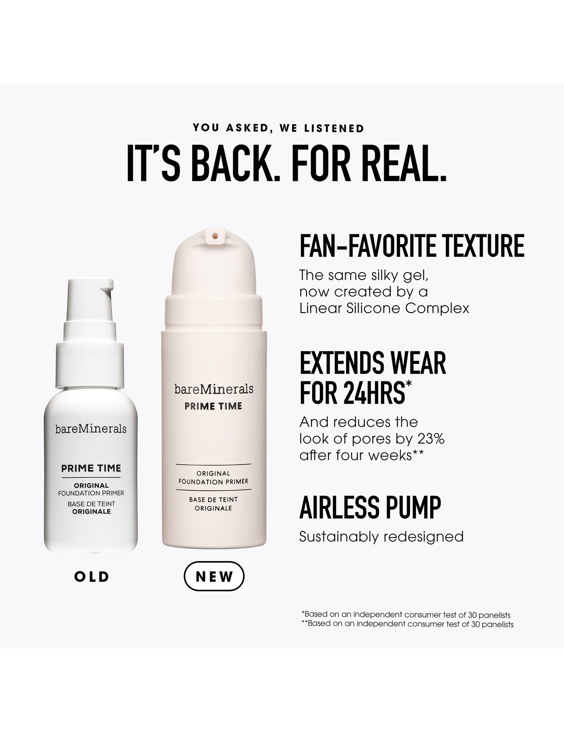 bareMinerals Prime Time Original Pore-minimizing Primer, imported from the UK