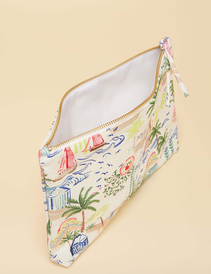 Joules printed coin purse with palm print - British product