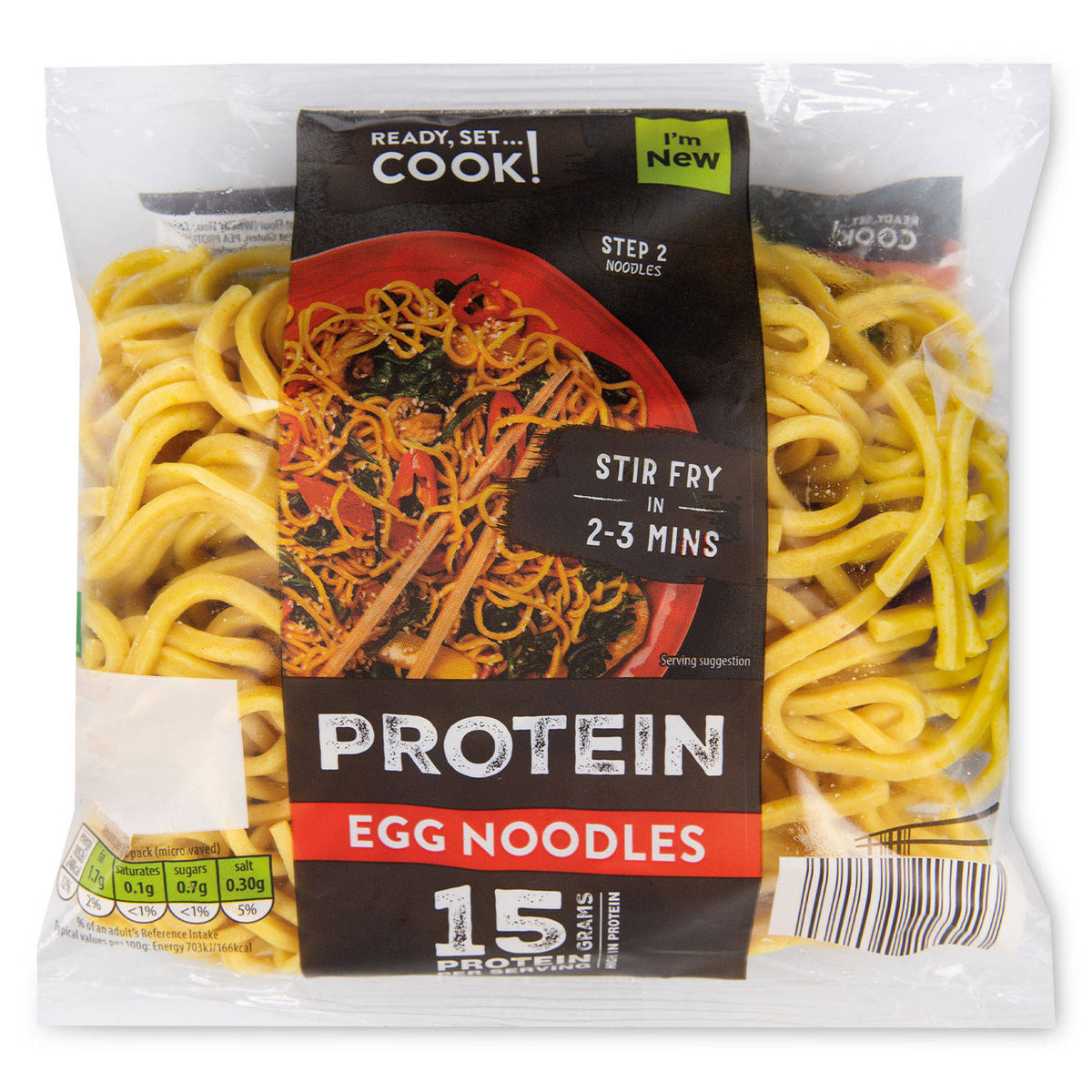 Protein egg noodles made without gluten, UK version