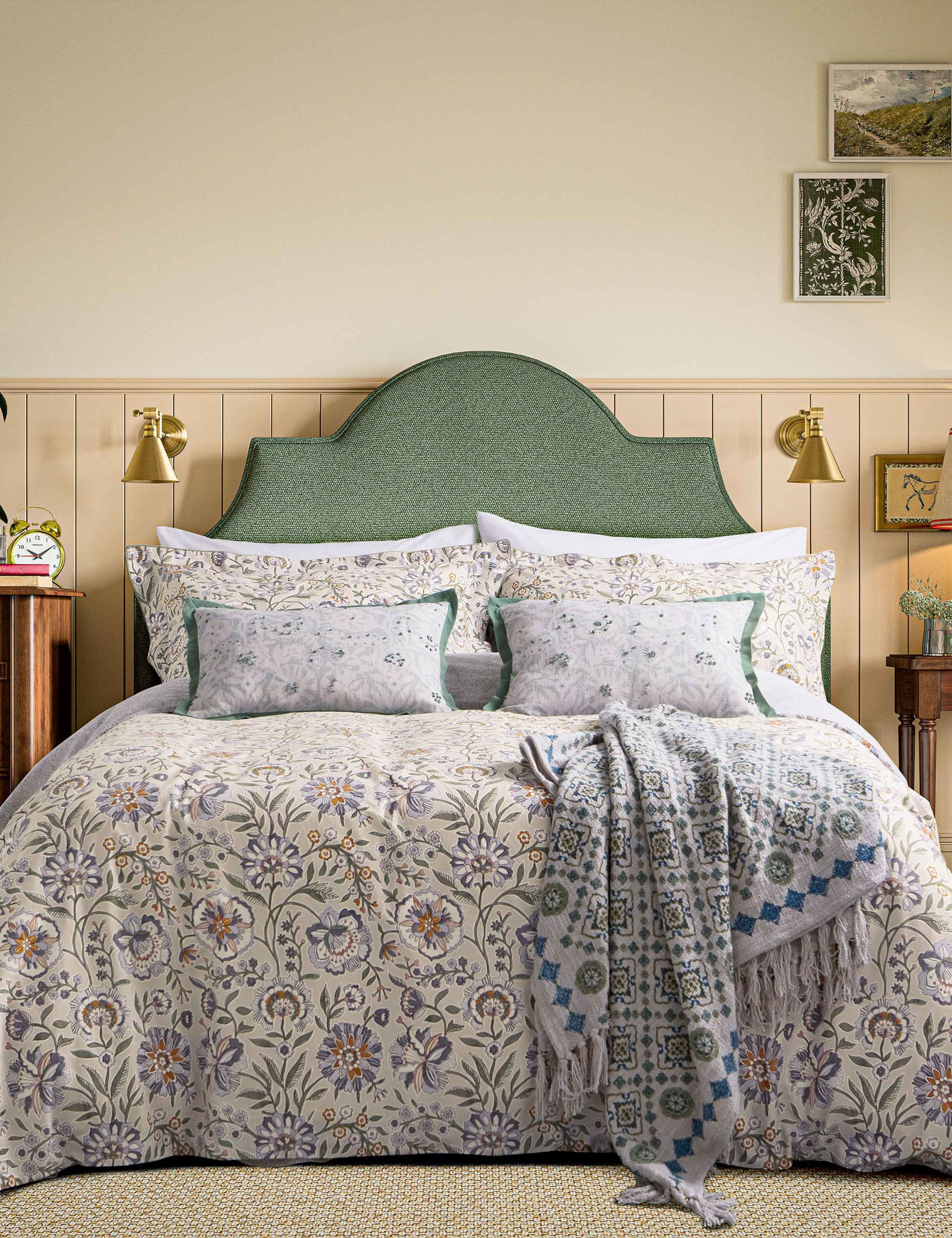 Provence tapestry square cushion 100% cotton, imported from the UK