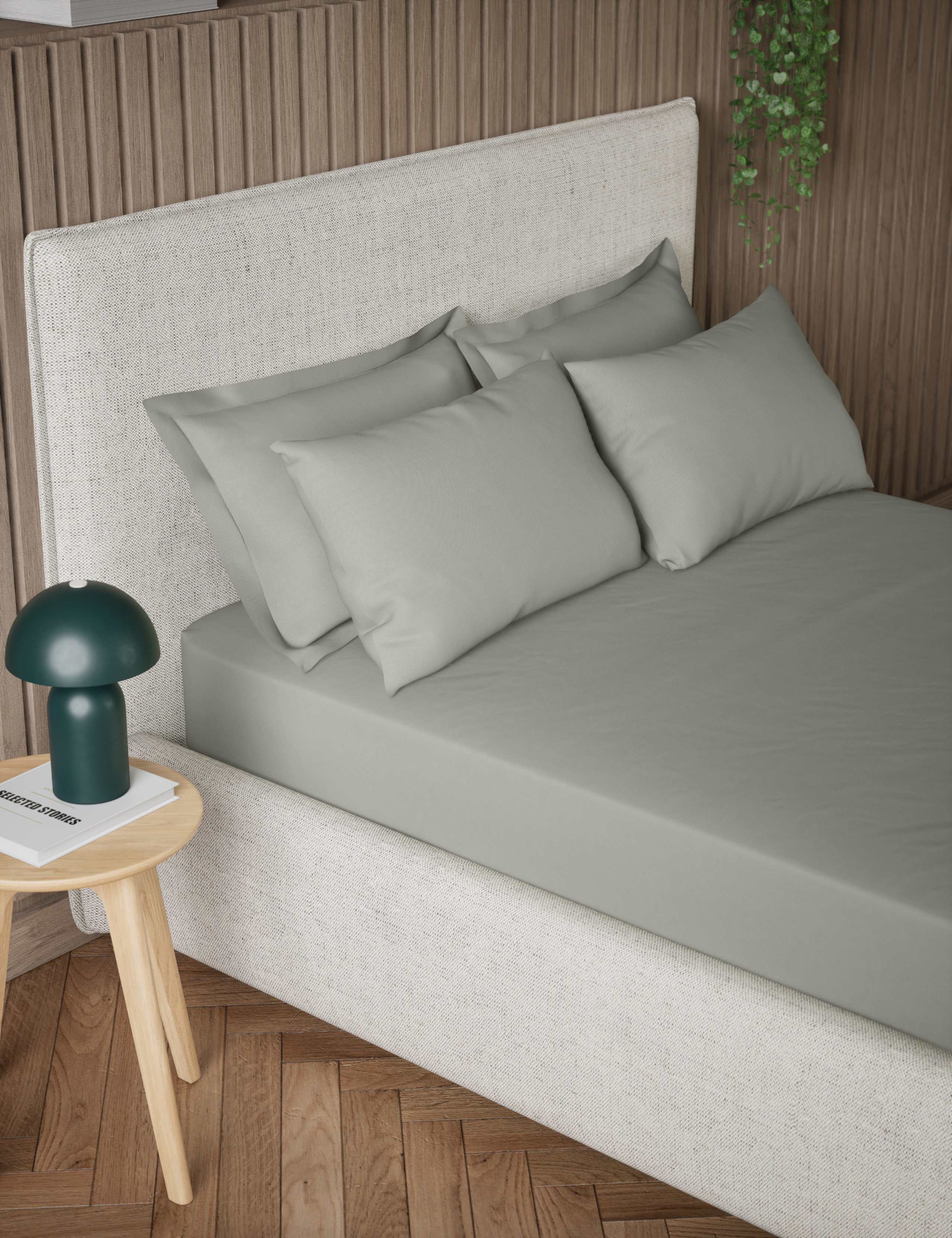 Pure Cotton Extra Deep Fitted Sheet, imported from the UK
