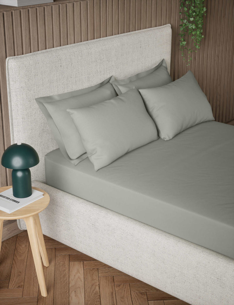 Pure Cotton Extra Deep Fitted Sheet, imported from the UK