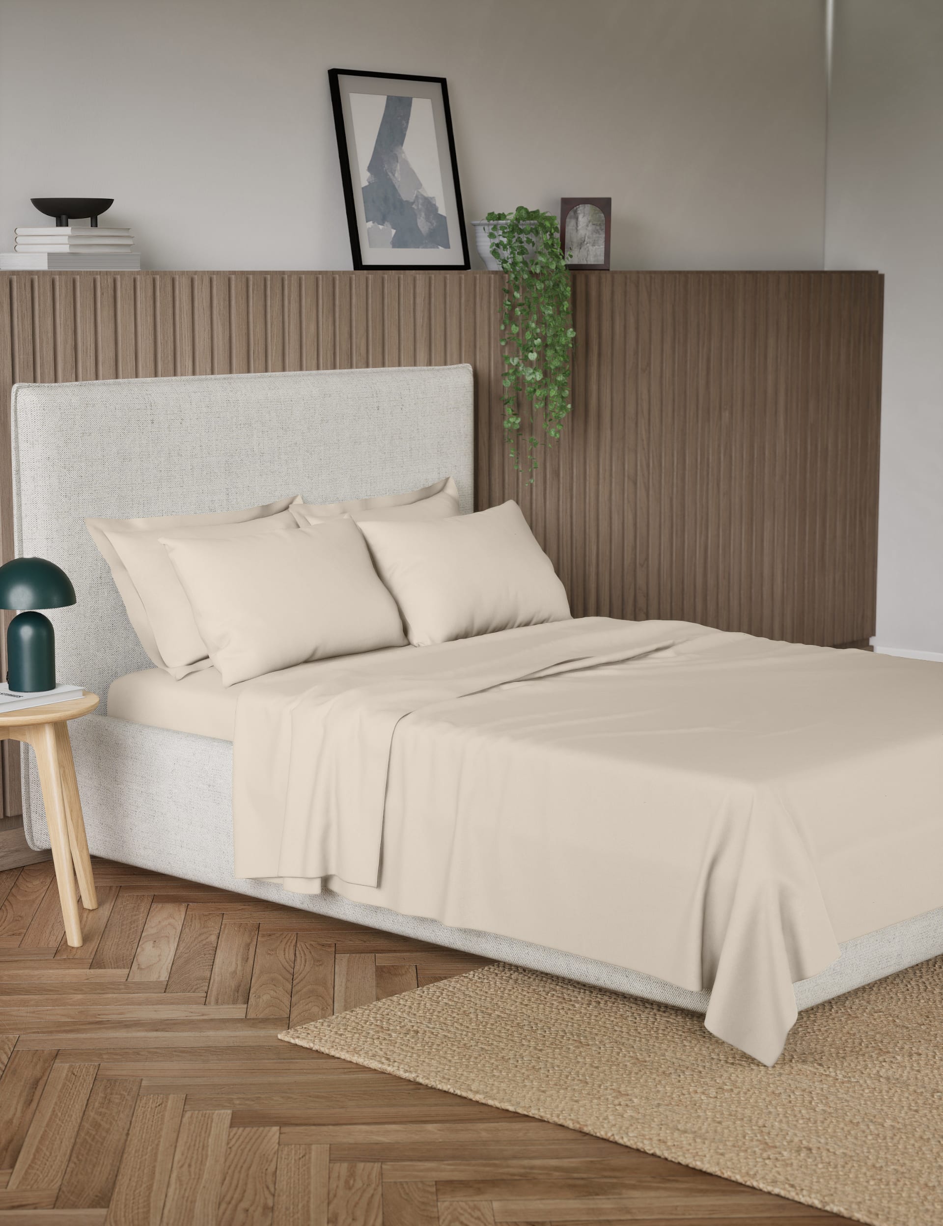 Pure cotton 300 thread count flat sheet, imported from the UK