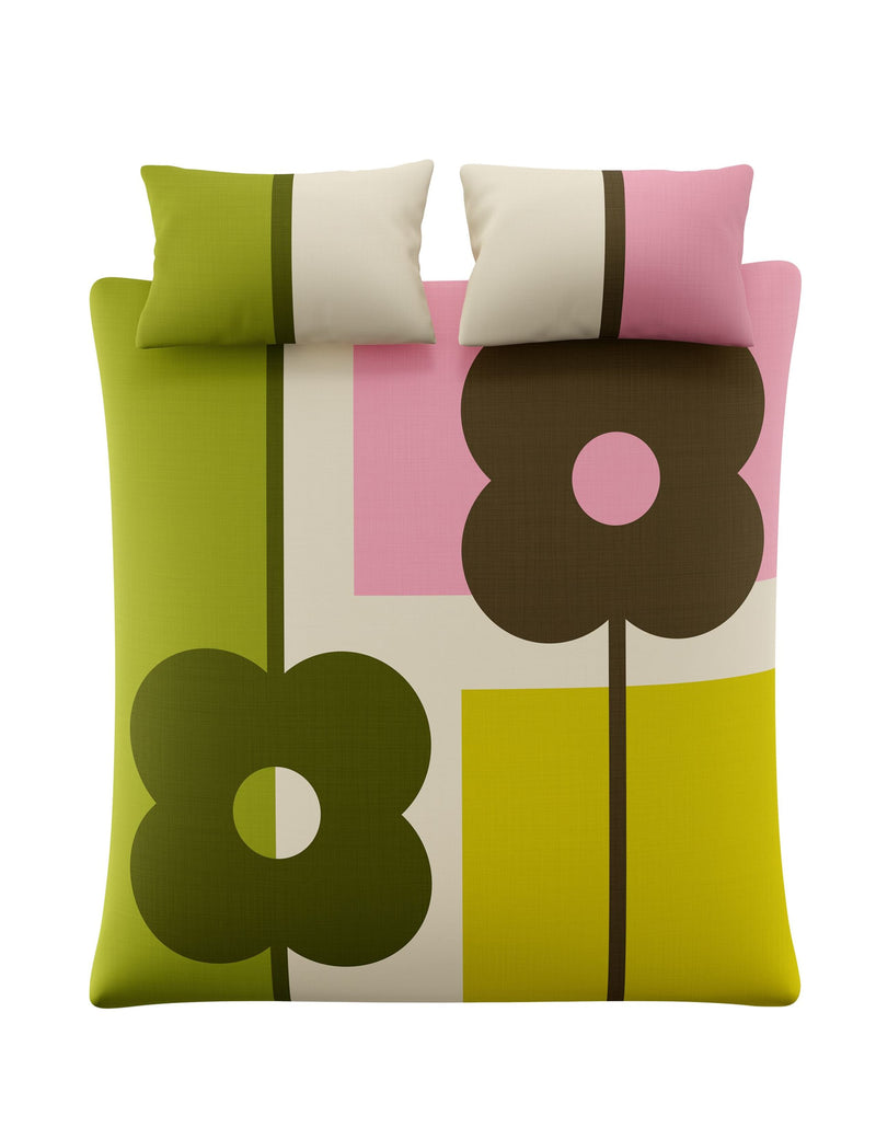 Orla Kiely abacus block percale bedding set (British brand)