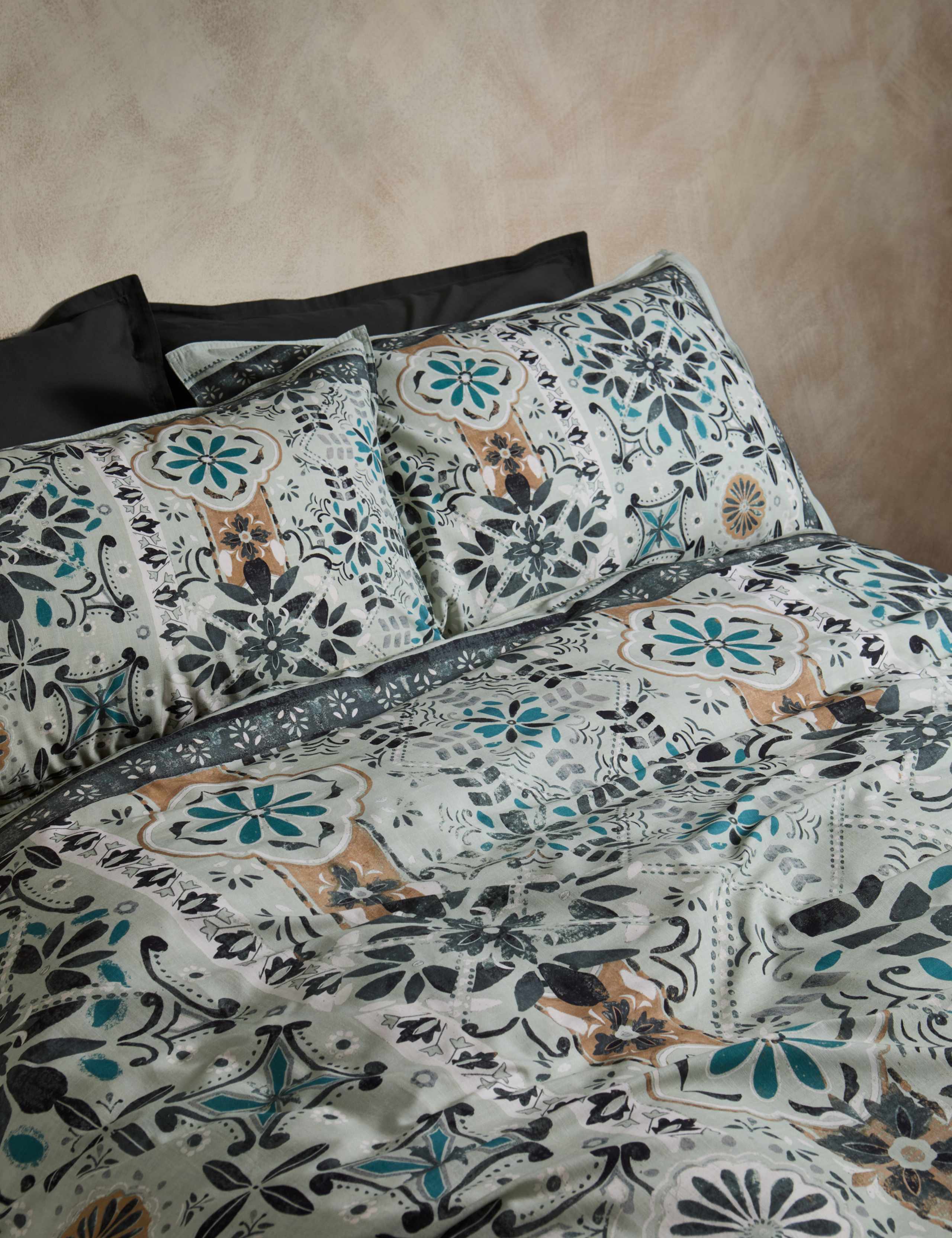 M&S x Fired Earth Acapulco Salazar bedding set, imported from the UK