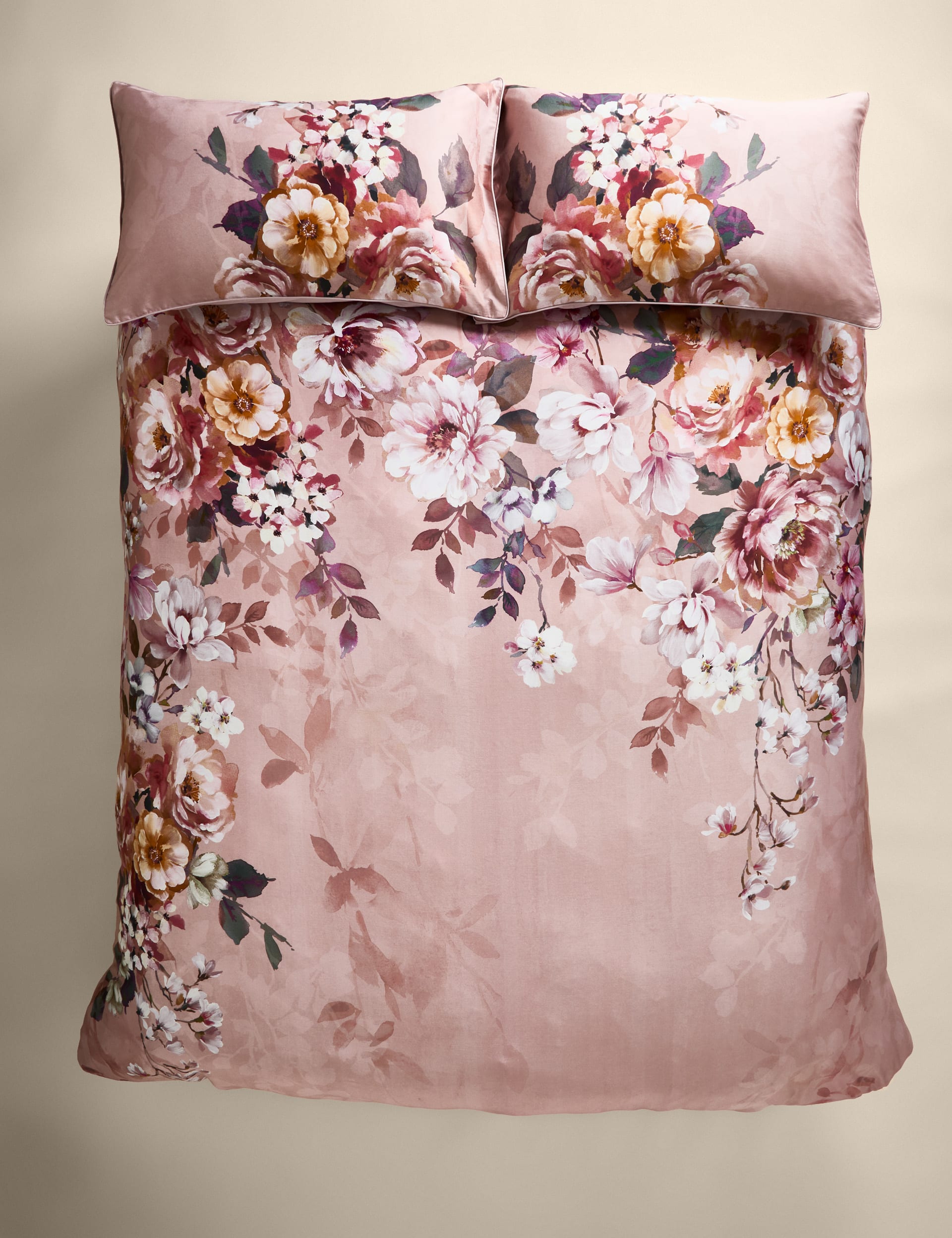 Pure Cotton Adelie Floral Bedding Set, imported from the UK