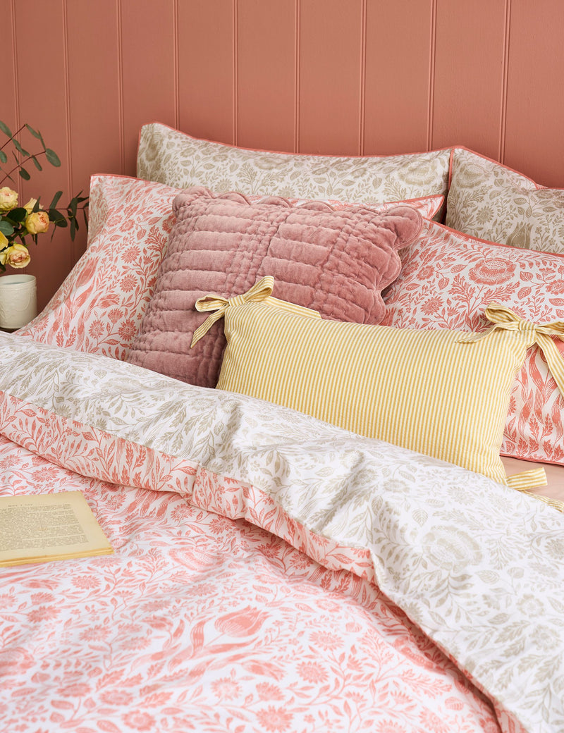 Laura Ashley pure cotton Ashstead Damask bedding set, UK version
