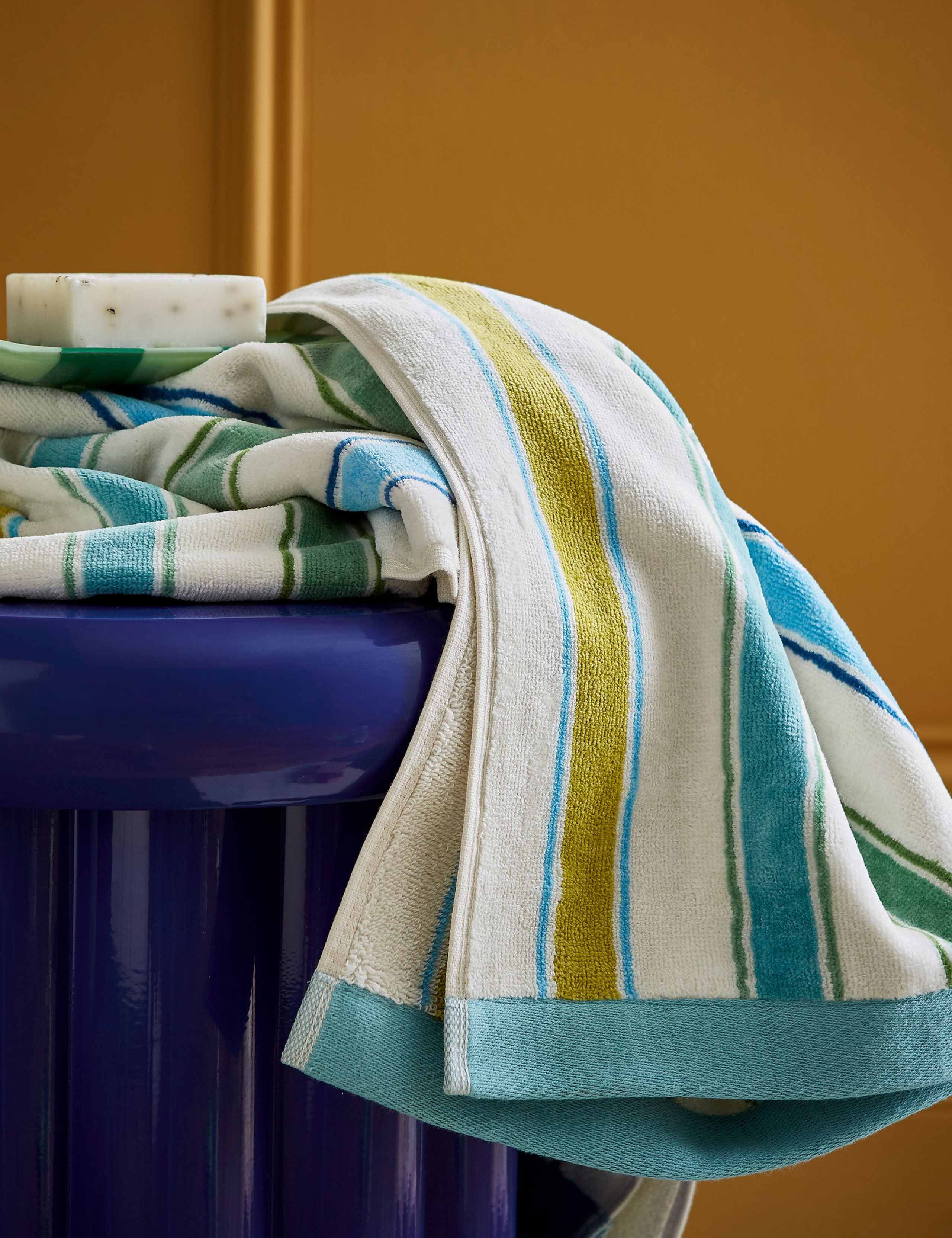Land & Shore Pure Cotton Barrow Stripe Towel - British product