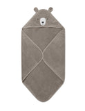 MORI pure cotton bear hooded baby towel, UK version