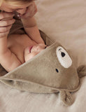 MORI pure cotton bear hooded baby towel, UK version
