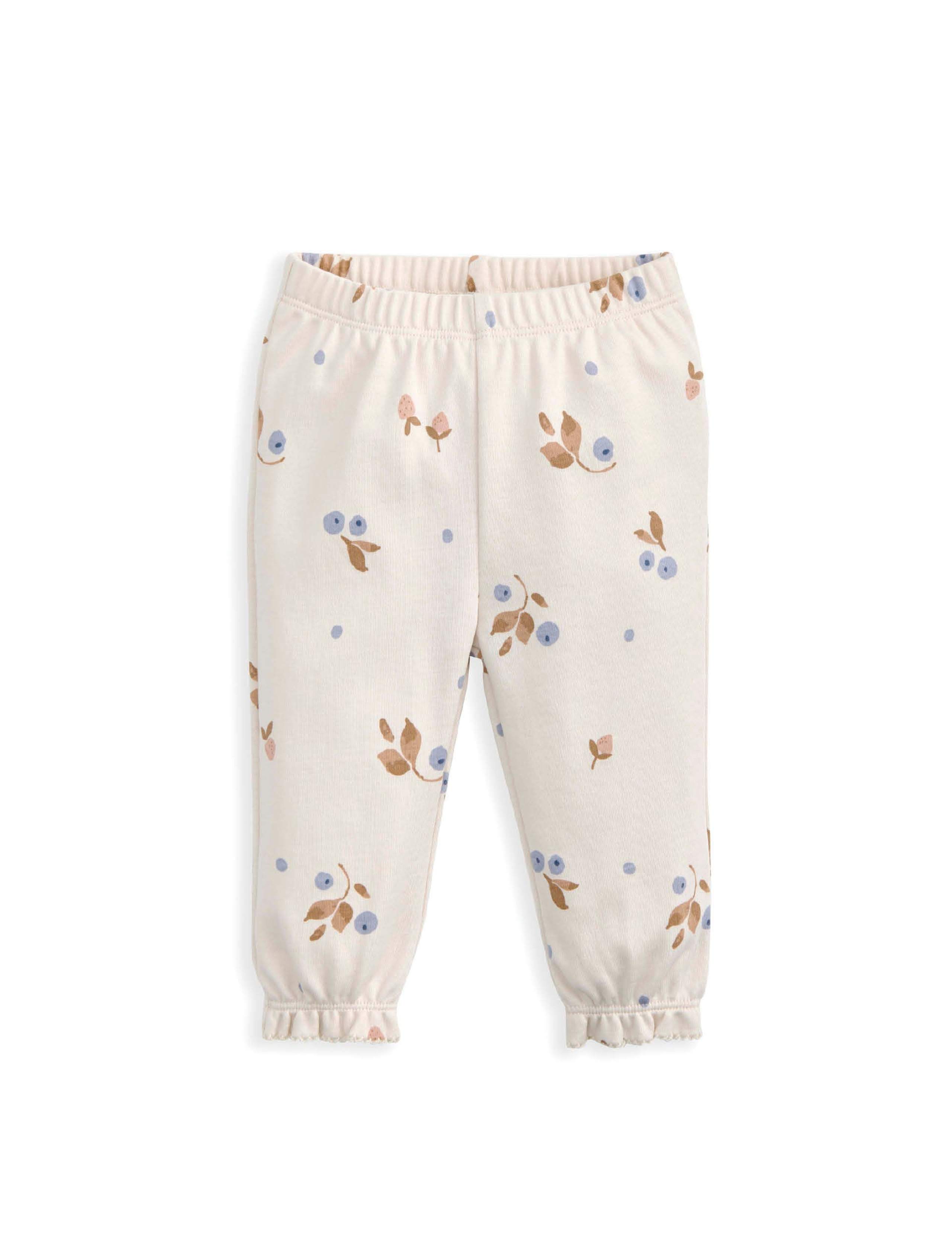 Pyjama en coton pur Mamas & Papas à motif baies 3-36 mois, importé du Royaume-Uni