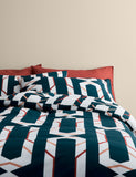 Pure Cotton Block Chain Print Bedding Set