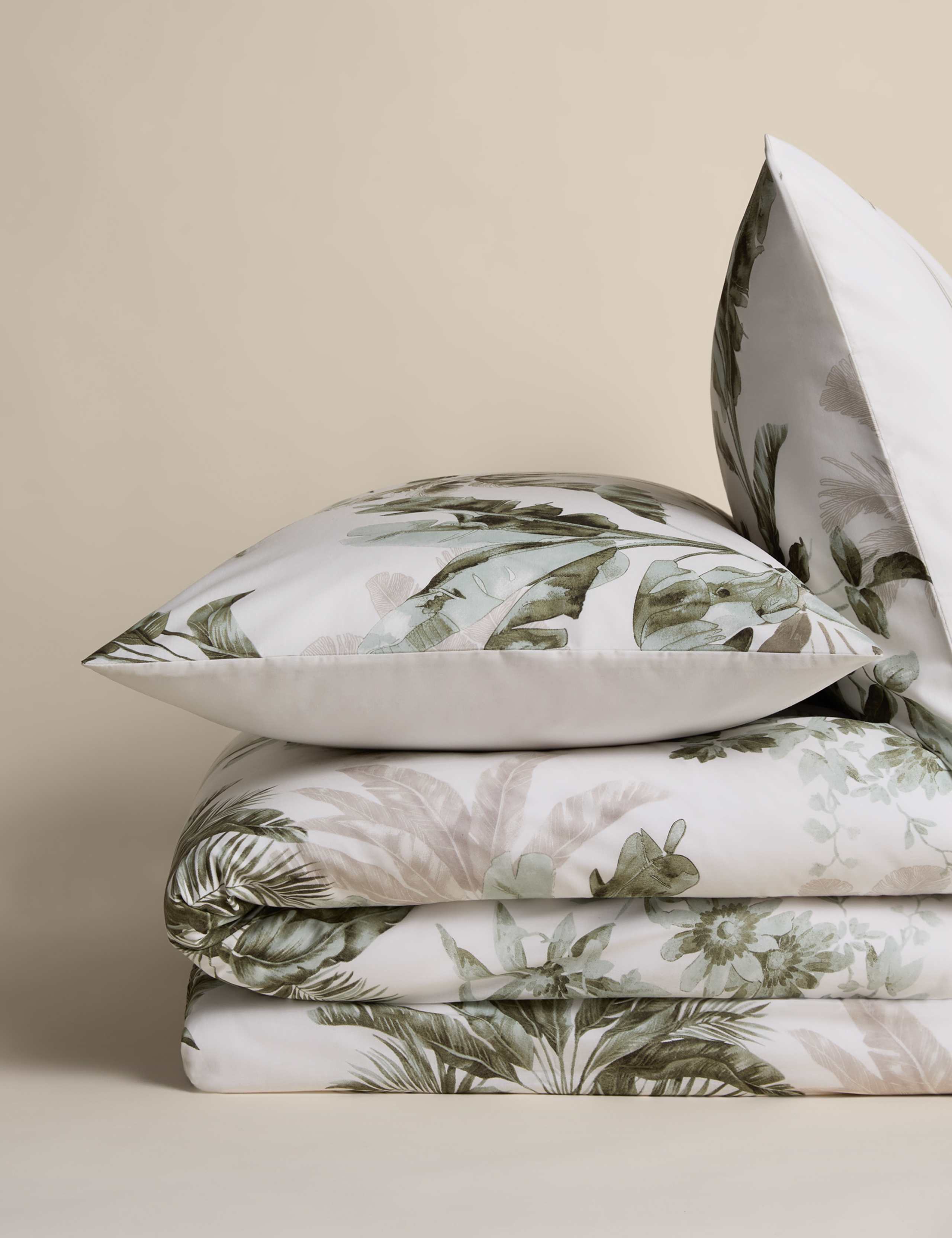Pure cotton botanical reversible bedding set, UK version