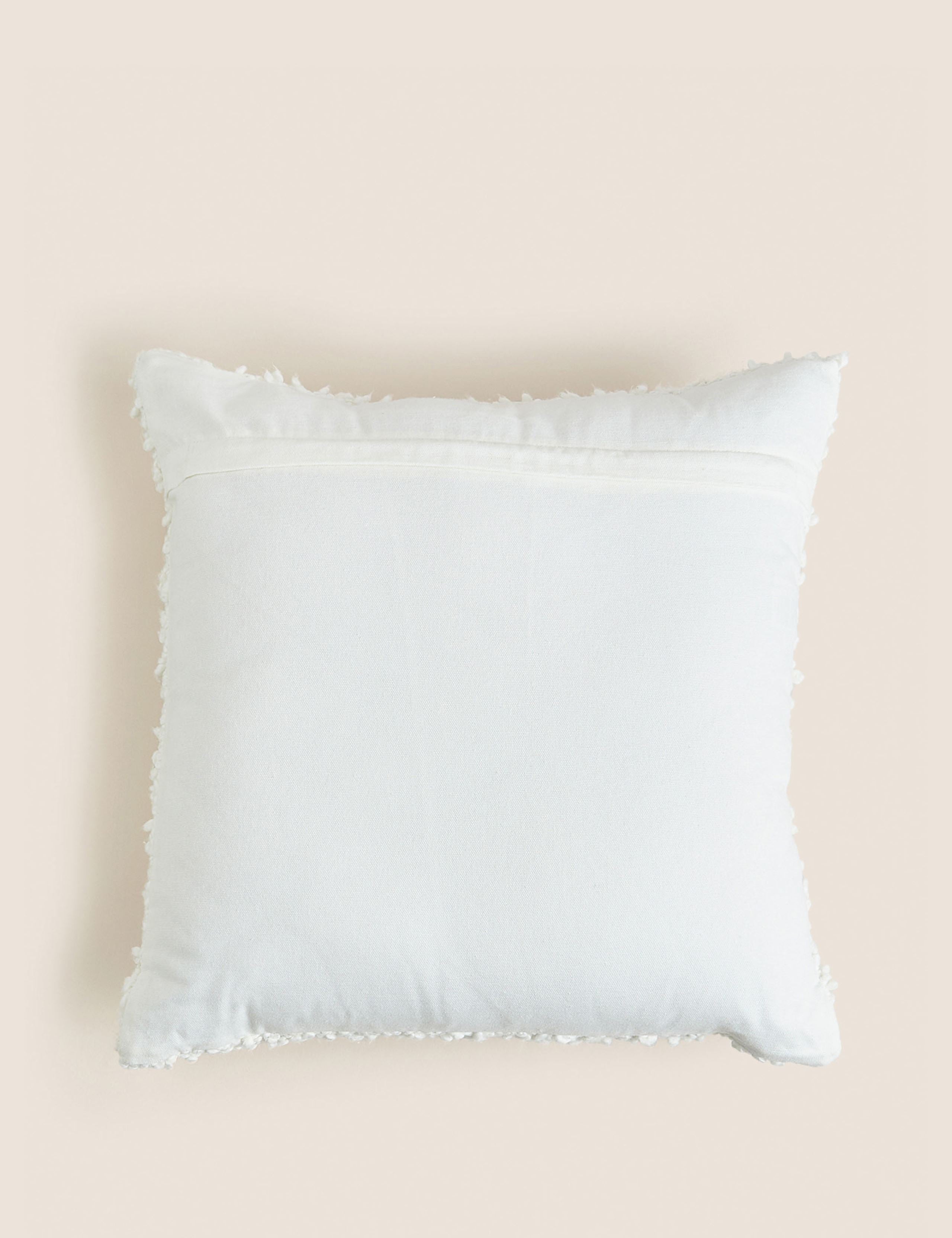 Cotton boucle cushion 45cm square (British brand)