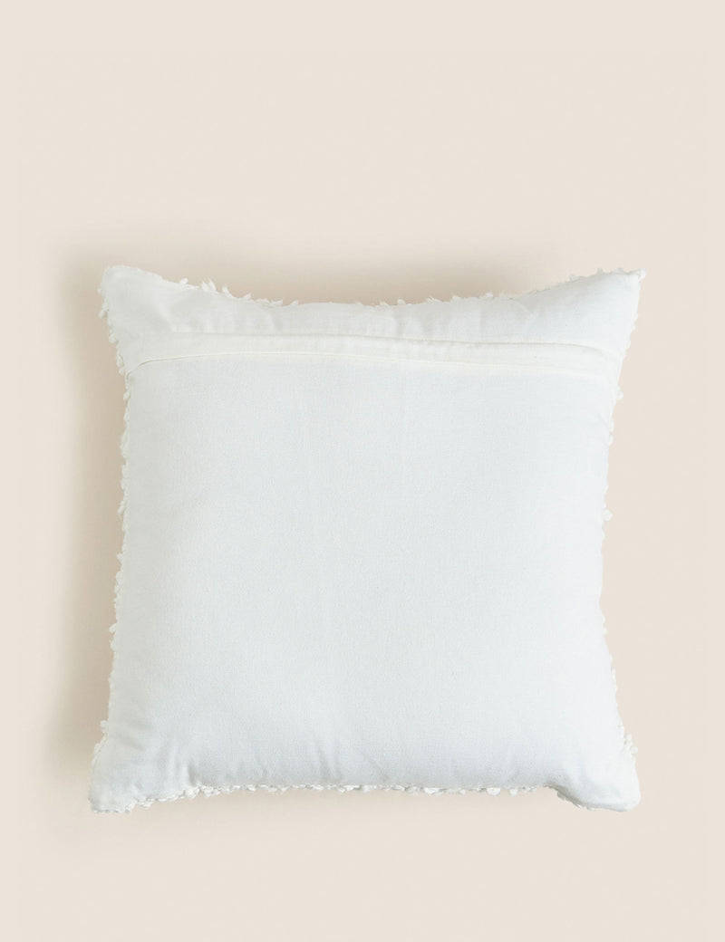 Cotton boucle cushion 45cm square (British brand)