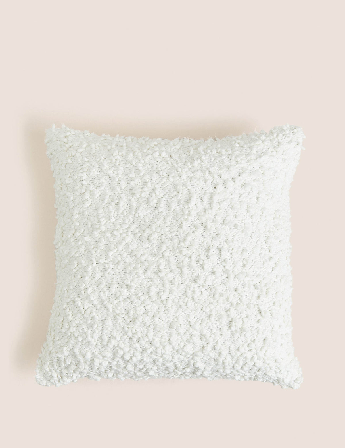 Cotton boucle cushion 45cm square (British brand)