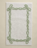 Cotton bow bath mat 50x80cm, imported from the UK