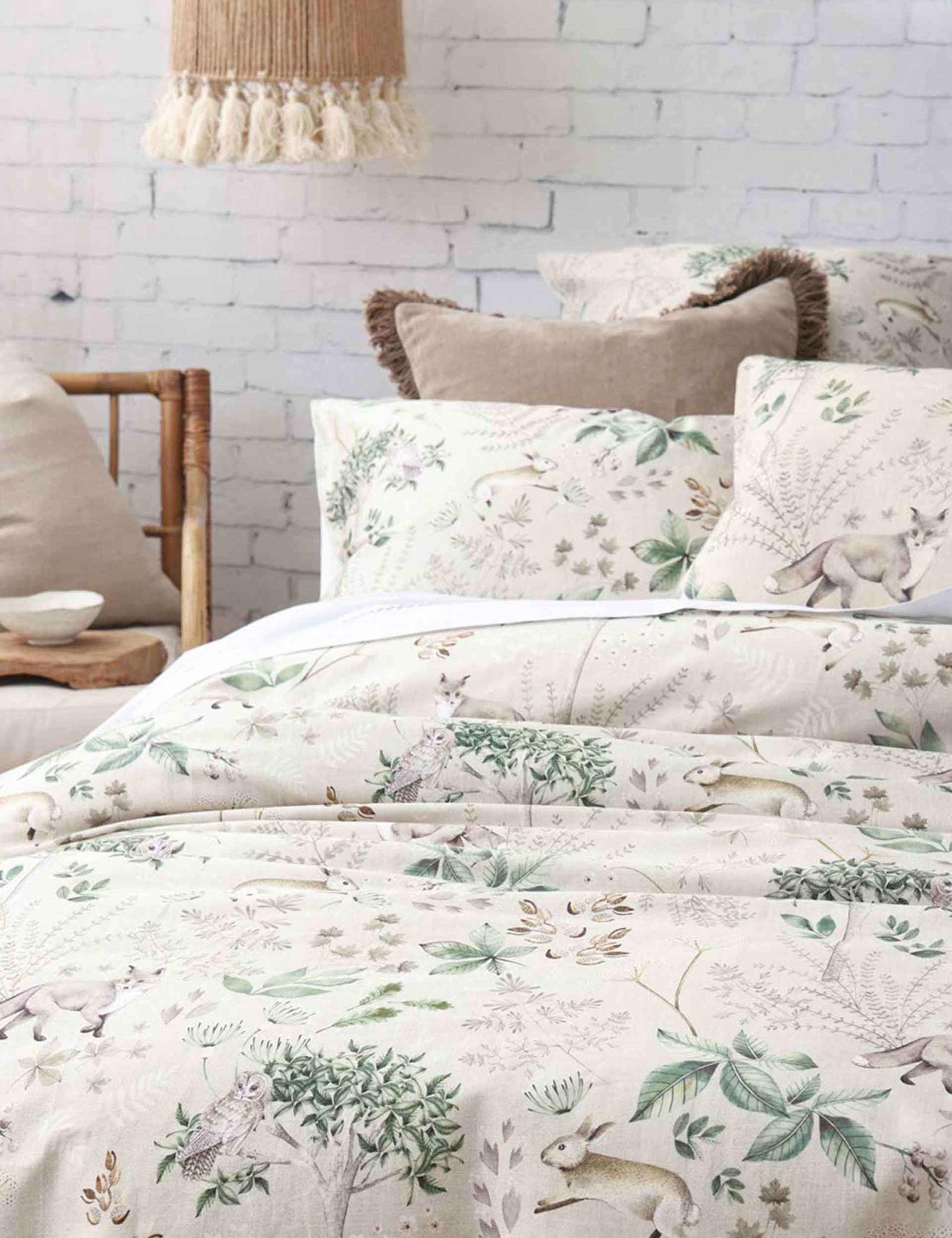 MM Linen pure cotton Briar Natural bedding set, UK version