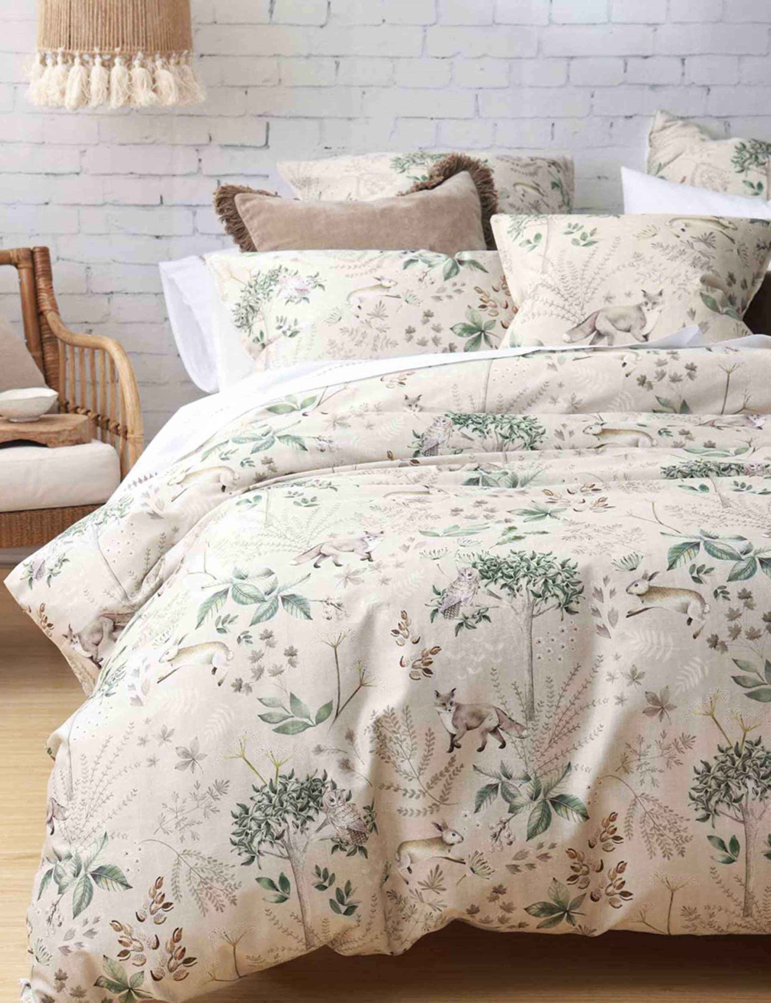 MM Linen pure cotton Briar Natural bedding set, UK version