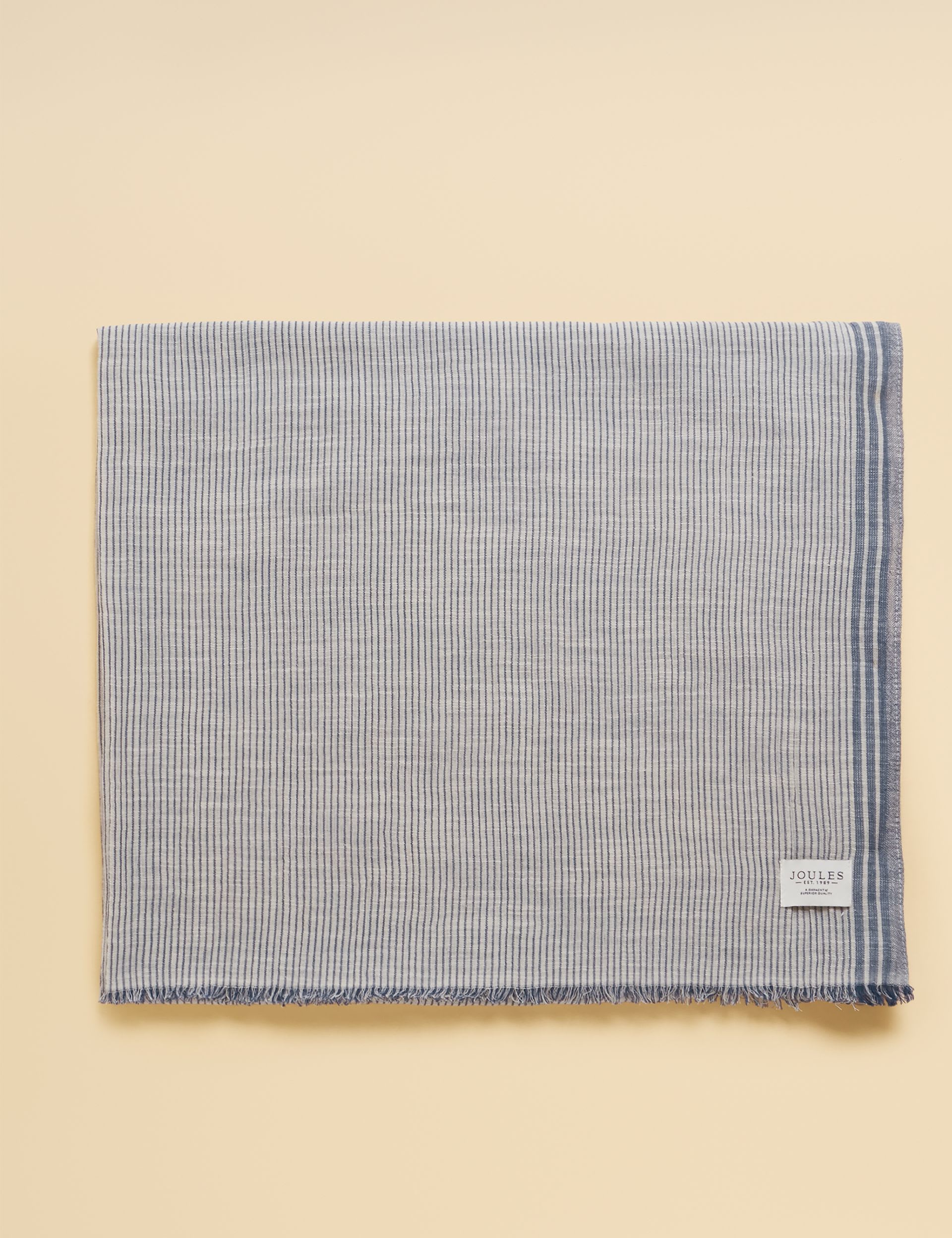 Joules pure cotton striped scarf, UK version