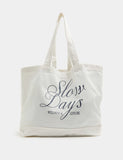 M&S pure cotton canvas tote bag with LA graphic print, imported from the UK
