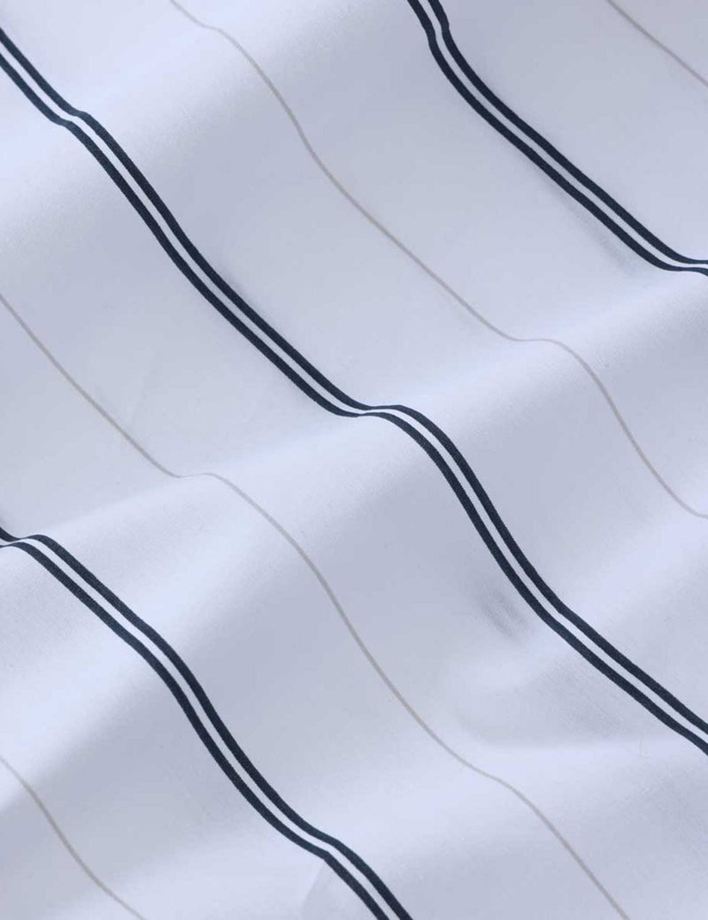 MM Linen pure cotton sheet set Cape Bluestone, UK version