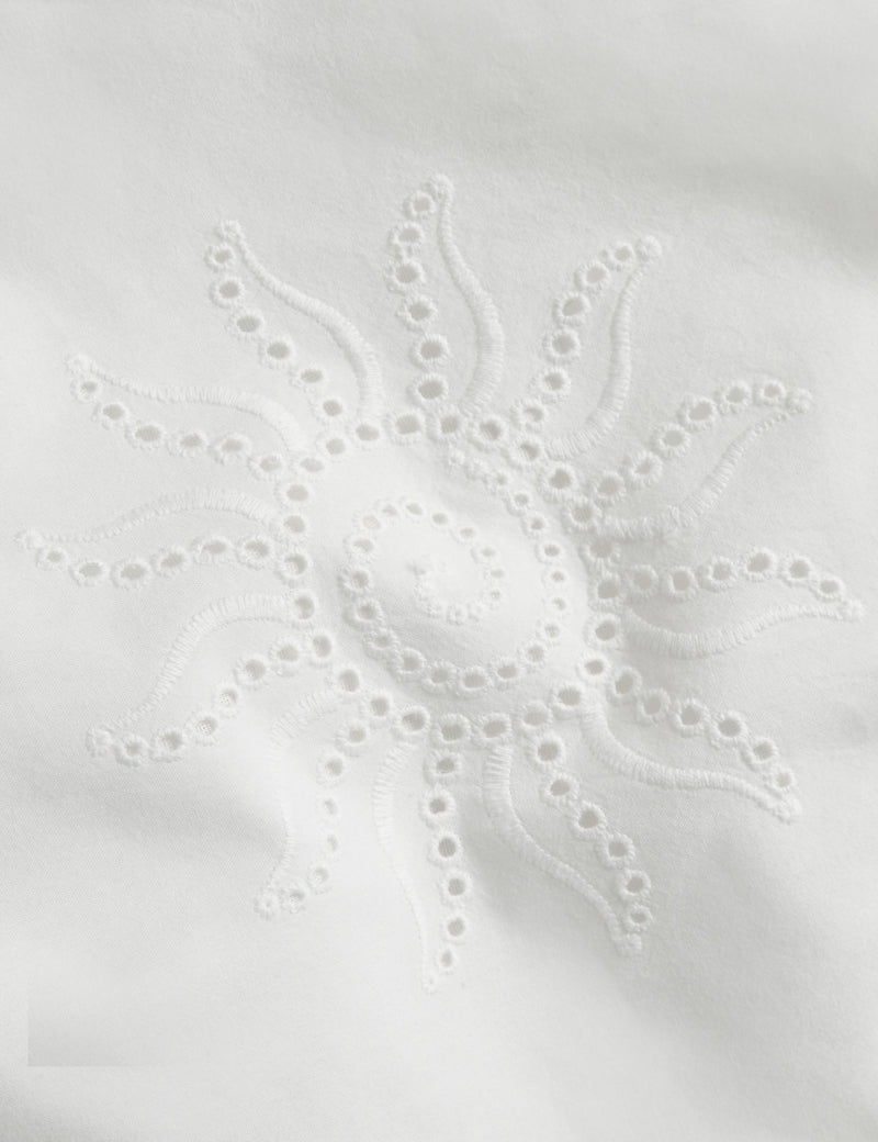 Pure cotton coastal broderie bedding set - British product