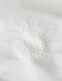Pure cotton coastal broderie bedding set - British product