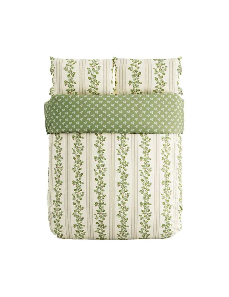 Sanderson cobnut stripe bedding set (British brand)