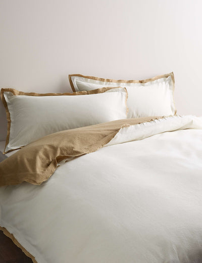 M&S Pure Cotton Crepe Contrast Bedding Set- Buy online at McGrocer