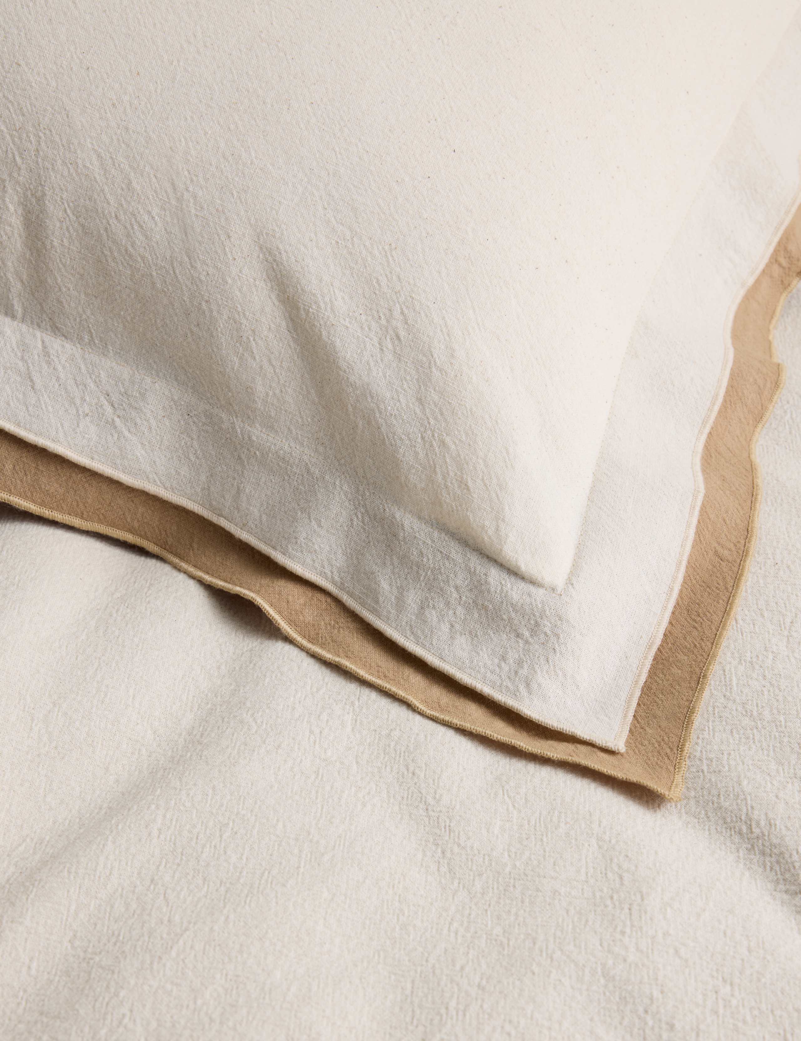 Pure cotton crepe contrast bedding set (British brand)