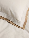 Pure cotton crepe contrast bedding set (British brand)