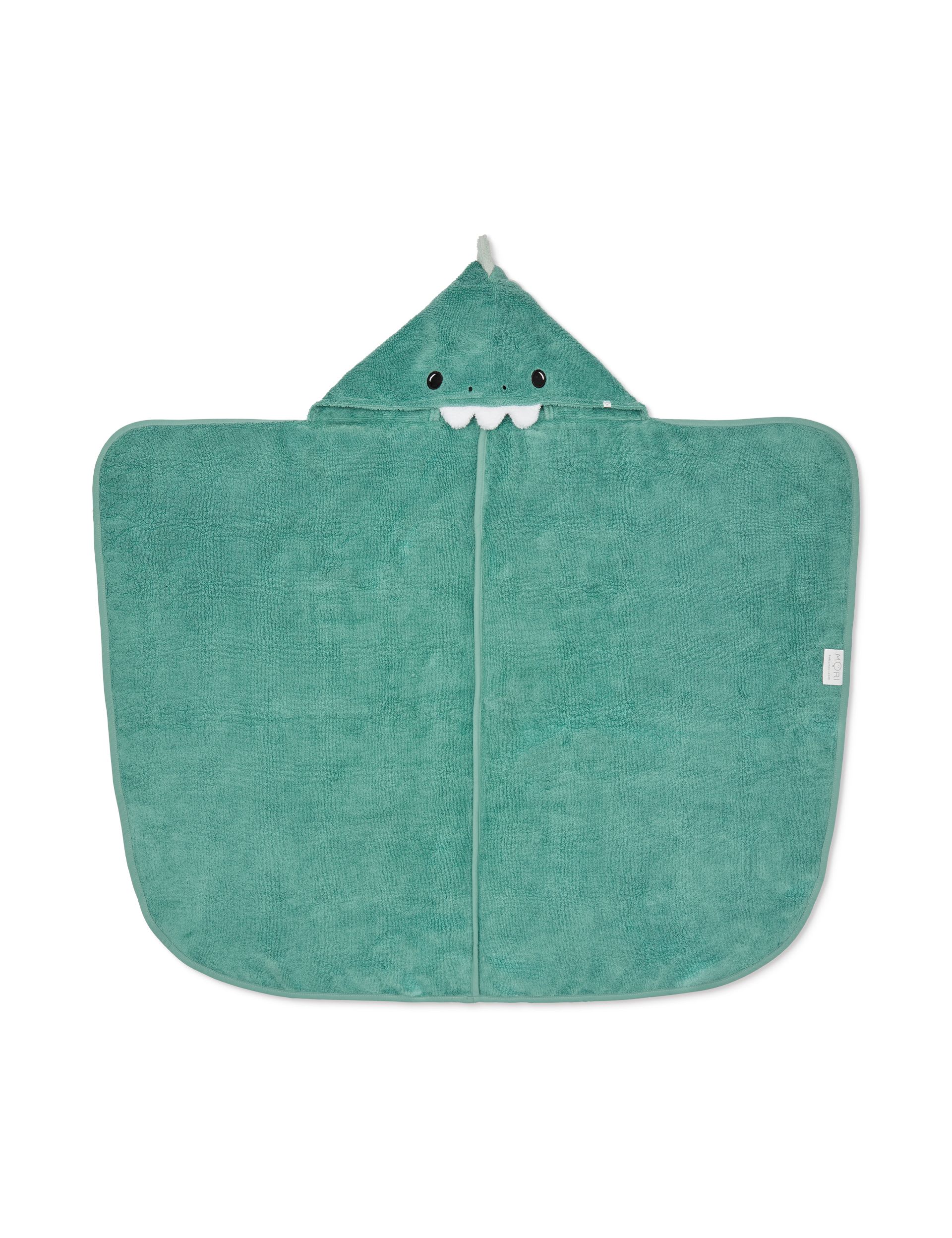 MORI dinosaur hooded toddler towel - British product