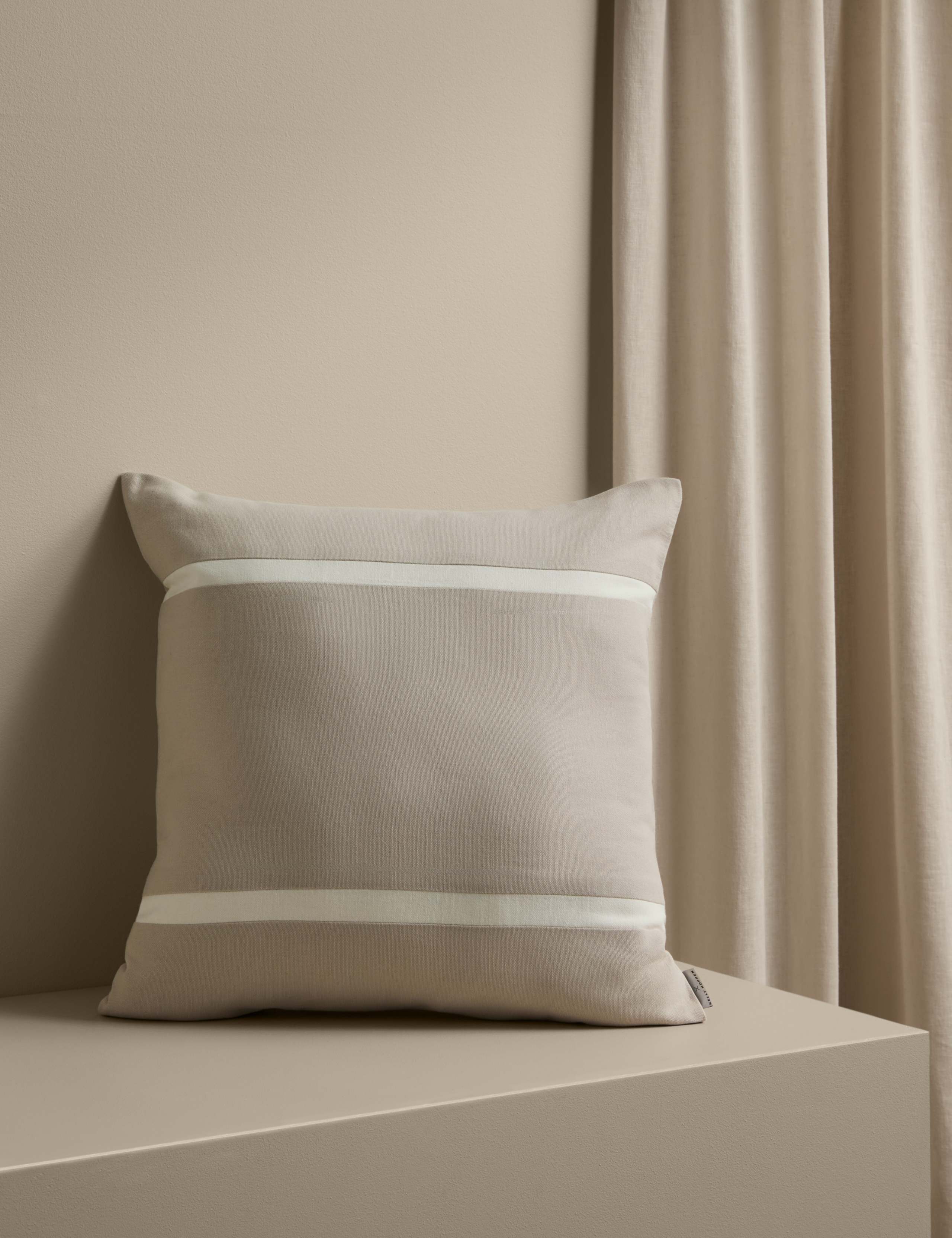 M&S double stripe cushion 45cm, imported from the UK