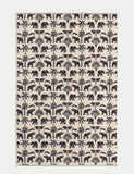 Pure cotton bath towel with elephant and palm tree print, imported from the UK