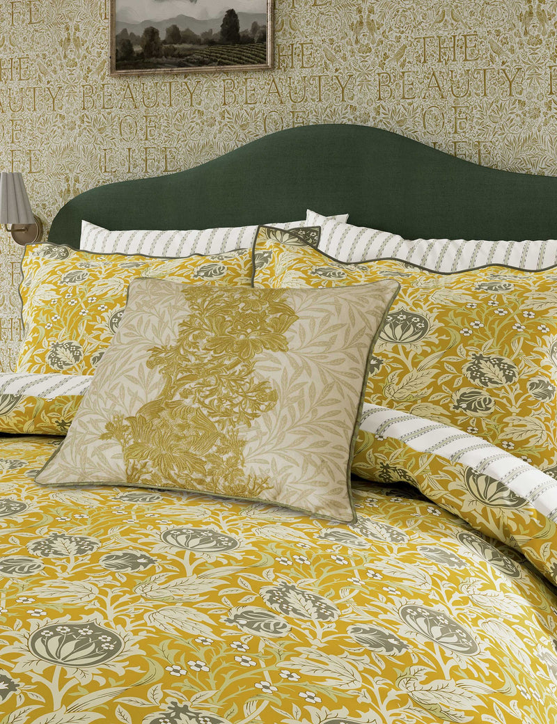 Morris & Co Elmcote sunflower bedding set, imported from the UK