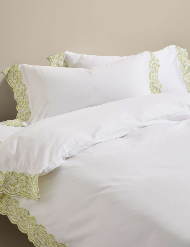 Pure cotton embroidered bedding set - British product