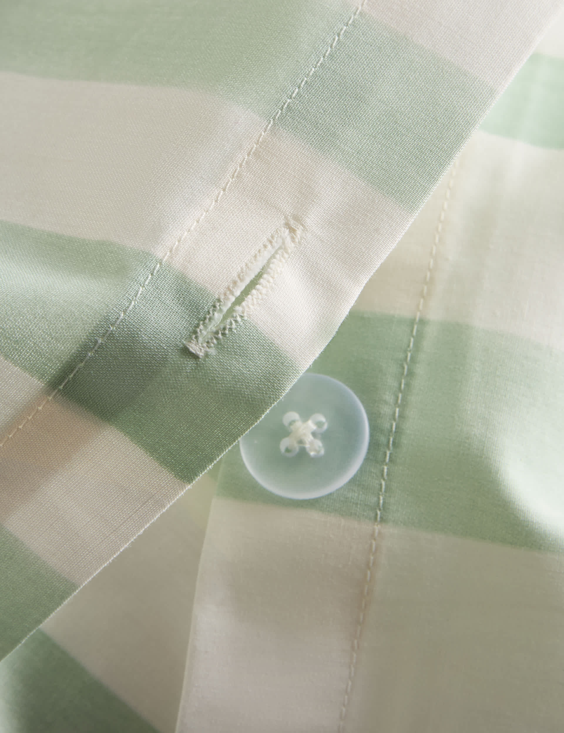 Pure cotton embroidered bow striped single bedding set, imported from the UK