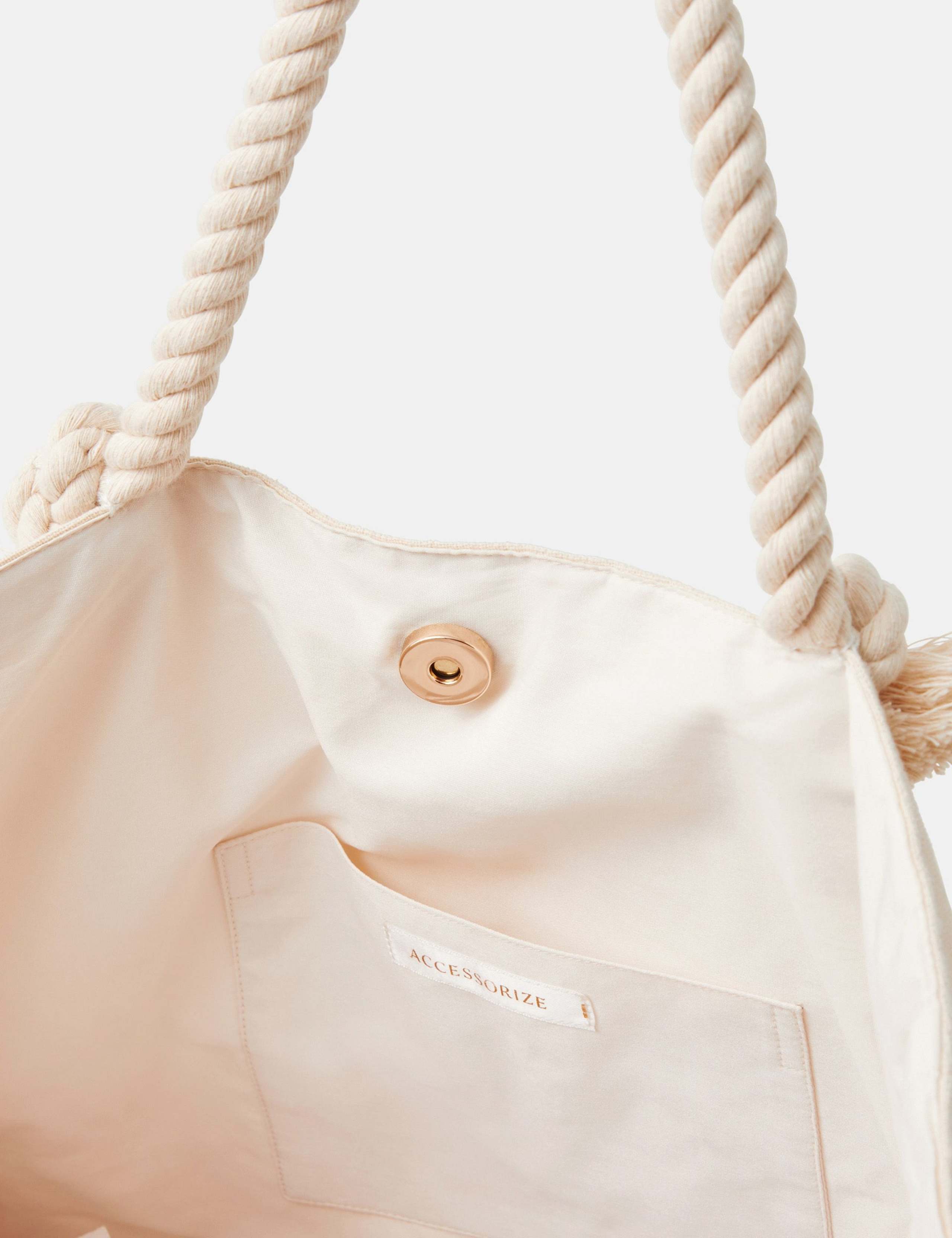 Accessorize pure cotton embroidered shoulder bag, imported from the UK
